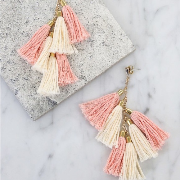 ettika Jewelry - Ettika 18k gold tassel earrings